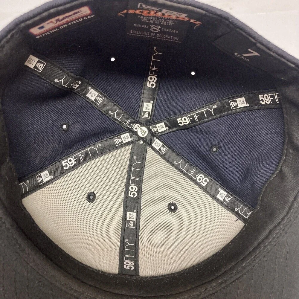Vintage Detroit Tigers Fitted Hat Cap New Era 59 Fifty Skinner Size 7